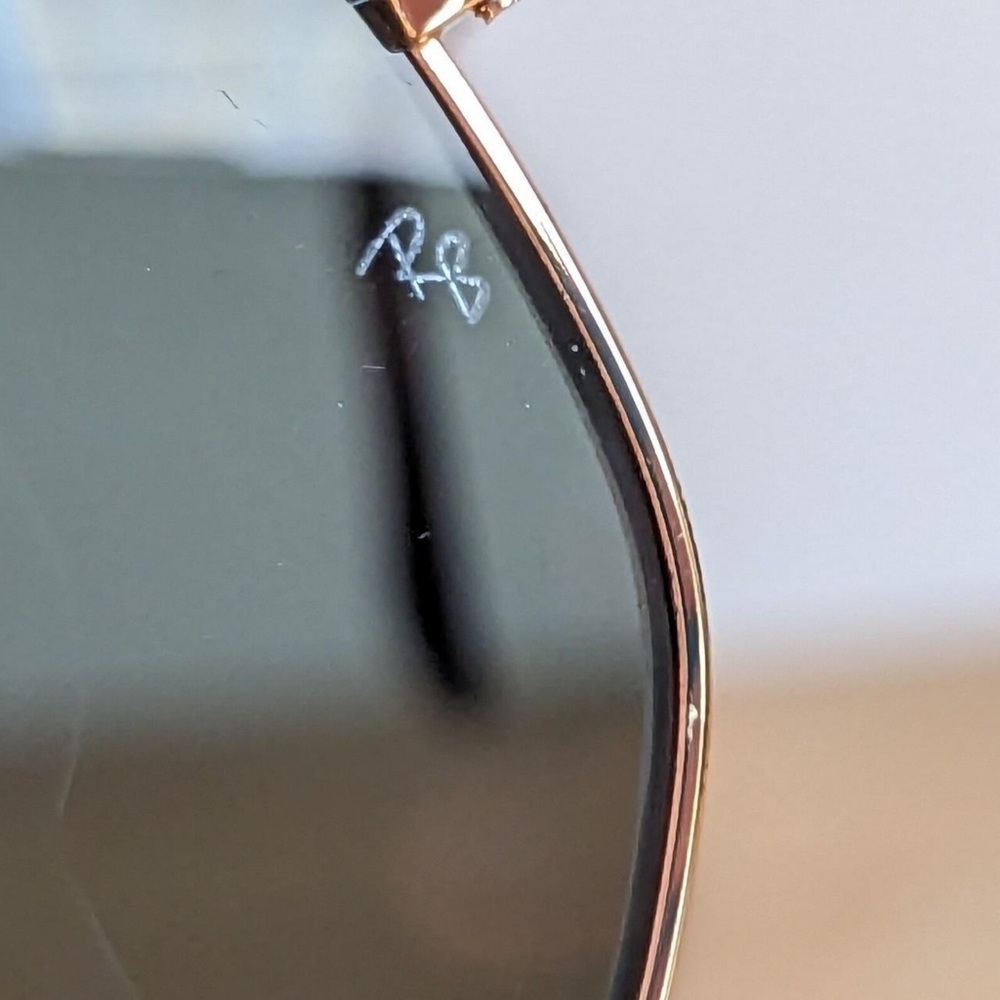 LIKE NEW RayBan Hexagonal RB3548 Green Lens Ray ban Sunglasses - Picture 6 of 12